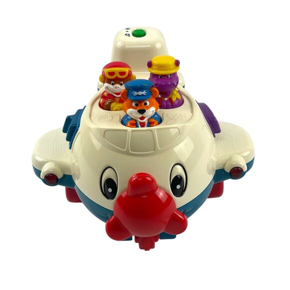 Vtech Peek A Boo Plane Pop Up Toy Musical Vehicle 123 ABC Baby Kids Airplane - Picture 1 of 7